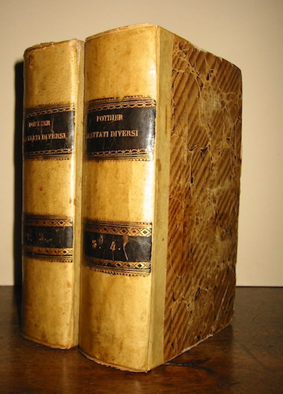 Robert Joseph Pothier Trattati diversi sulle successioni... nuova edizione resa conforme al Codice Napoleone ed alle nuove leggi. Aggiuntavi un'Appendice sul nuovo sistema delle successioni, e la Raccolta di tutte le leggi emanate dopo il 1790 riguardanti questa parte di legislazione dal Sig. Hutteau... Volume primo (...Volume quarto) 1812-1813 Milano dalla Tipografia di Francesco Sonzogno di Gio. Batt. stampatore e librajo